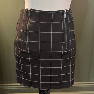 - Akira NWOT Black and White Checkered mini Skirt